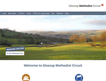 Tablet Screenshot of glossopmethodistchurches.org.uk